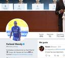 Mendy se lía en las redes y le da un "me gusta" a un tuit sobre Lucas Vázquez y luego rectifica