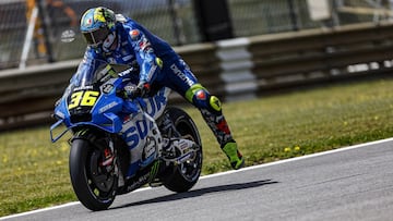 Joan Mir, con la Suzuki en MotoGP.