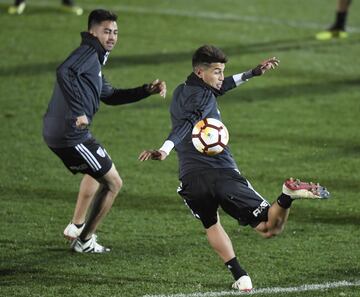 Entrenamiento de River en Valdebebas preparatorio del segundo partido de la final de la Copa Libertadores.