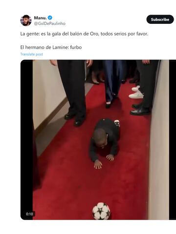 Los mejores memes del Balón de Oro 2024