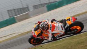 Márquez ha liderado los tres días de Sepang.