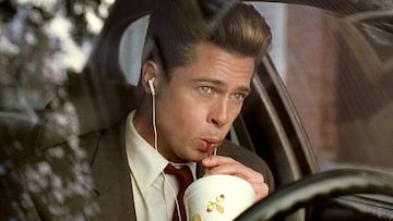 Brad Pitt comiendo