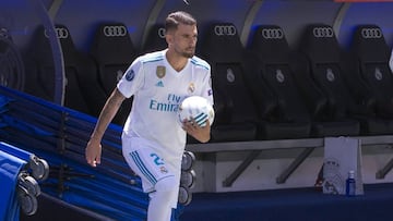 Dani Ceballos, en su presentaci&oacute;n con el Real Madrid