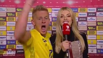 Zinchenko sings, dances for TV cameras amid Euro 2020 joy