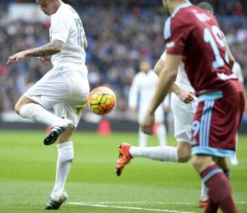 James Rodríguez juega su octavo partido como inicialista de la temporada con Real Madrid.