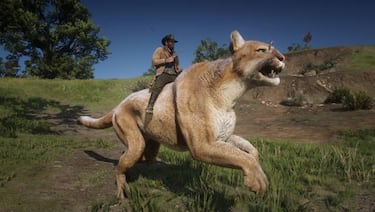 Red Dead Redemption 2: monta lobos y pumas gigantes gracias a un mod