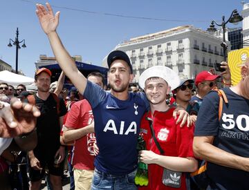 Ambiente de Champions en las calles de Madrid