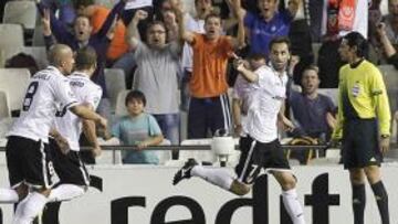 <b>JONAS MARC? LOS DOS GOLES CHE. </b>El brasile?o suma cinco goles en la Champions desde que lleg¨® a Espa?a hace tres campa?as.