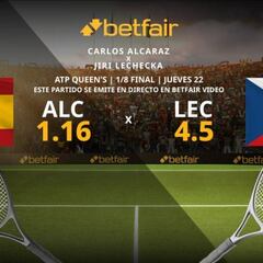 Carlos Alcaraz vs. Jiri Lehecka: horario, TV, estadísticas y pronósticos Queen’s 2023
