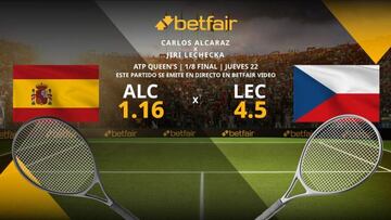 Carlos Alcaraz vs. Jiri Lehecka: horario, TV, estadísticas y pronósticos Queen’s 2023