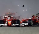 Vettel y Raikkonen: pareja de Ferrari que más ha colisionado