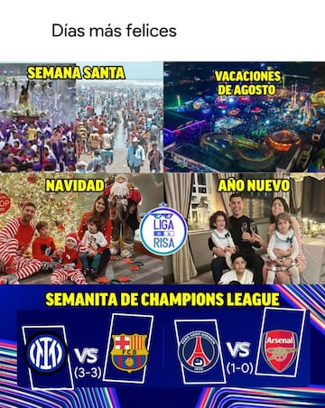 Los mejores memes de la eliminatoria de infarto entre el Inter y el Barcelona