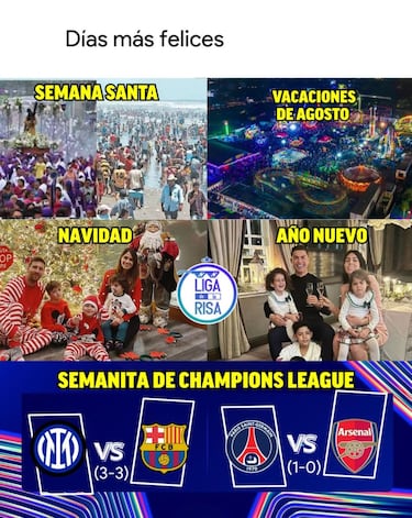Los mejores memes de las semifinales del Champions League 