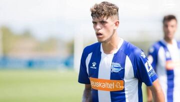 Javi L&oacute;pez, jugador del equipo juvenil del Alav&eacute;s. 