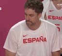 La cara de Pau Gasol asumiendo la derrota a un minuto del final en su último partido con España