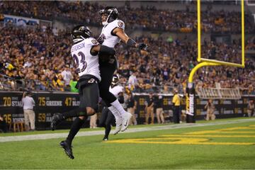 Diez postales de la victoria de los Ravens sobre los Steelers