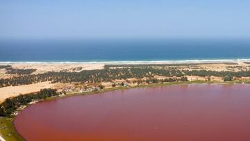 El Lago Rosa de Senegal.