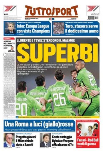 Portadas de la prensa deportiva