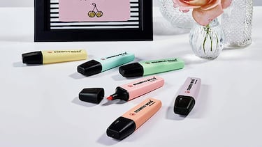 Estos subrayadores Stabilo en seis colores pastel tienen más de 42.000 valoraciones