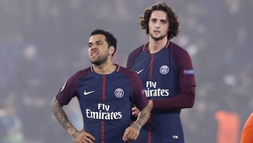 Daniel Alves y Rabiot.