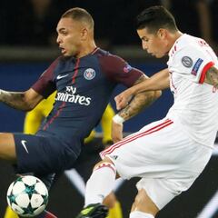 Con James 45 minutos, Bayern cae ante el PSG de Neymar
