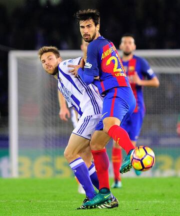 Barcelona's Portuguese midfielder Andre Gomes hoping to impress more than he did in his last outing.