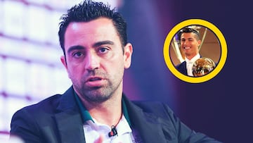 La protesta de Xavi tras saber del Balón de Oro de Cristiano