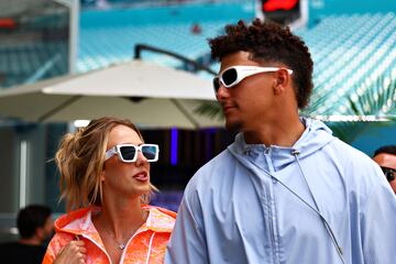 Patrick Mahomes y Brittany Mahomes.