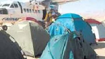 <b>BIVAC.</b> Todas las tiendas se agrupan para protegerse entre ellas.