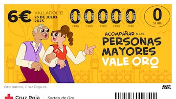 Sorteo Oro Cruz Roja 2025: a qué hora es, cuánto toca de premio y dónde se cobra