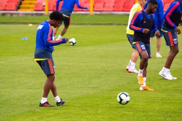 Colombia entrenó con 22 jugadores, Cristian Borja fue la única ausencia por una faringoamigdalitis.