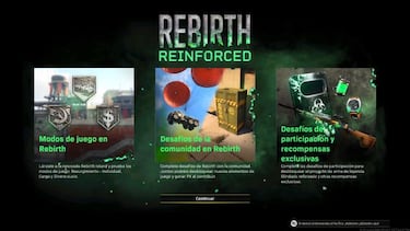 CoD Warzone, evento Rebirth Reinforced: todos los desafíos y recompensas