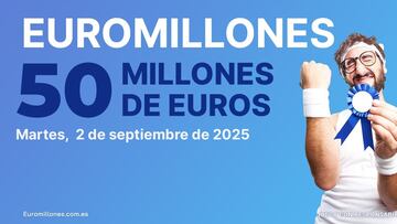 Euromillones: comprobar los resultados del sorteo de hoy, martes 2 de septiembre