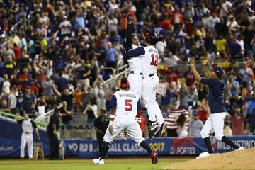 Colombia - Estados Unidos en el Marlins Park. 