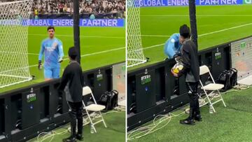 Courtois stunned as ball boy refuses to hand him the ball during Intercontinental Cup Final