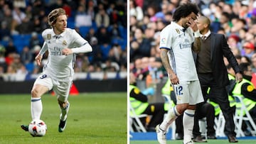 Más problemas para Zidane: Modric y Marcelo, lesionados