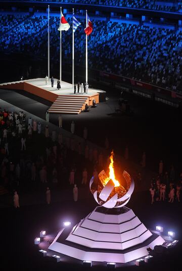 Un momento de la Ceremonia en el Estadio Olímpico. 