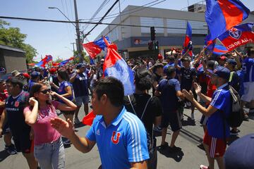 Así fue la marcha de los hinchas de la U en apoyo a Herrera