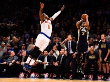 El tiro ganador de Trey Burke para acabar con los Knicks sobre la bocina.