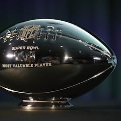 What is the name of the Super Bowl MVP trophy? How has won the most?