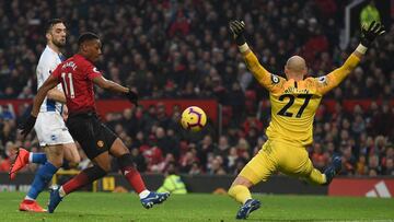 Martial, contra el Brighton.