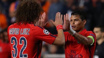 Thiago Silva y David Luiz.