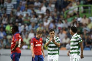 Teo al equipo que llega es fundamental. El colombiano anotó su primer gol en Champions 