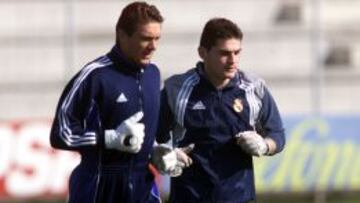 Bodo Illgner junto a Casillas cuando coincidieron en el Madrid.