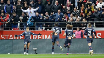 70 Alexis Alejandro SANCHEZ (om) during the Ligue 1 Uber Eats match between Reims and Marseille at Stade Auguste Delaune on March 19, 2023 in Reims, France. (Photo by Loic Baratoux/FEP/Icon Sport via Getty Images)