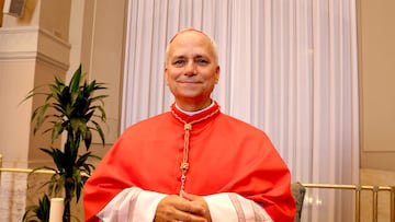 VATICAN CITY, VATICAN - SEPTEMBER 30: Newly appointed cardinal U.S-born prelate prefect of the Dicastery for Bishops, Robert Francis Prevost poses during the courtesy visits to the New Cardinals at the Apostolic Palace on September 30, 2023 in Vatican City, Vatican. Pope Francis holds a consistory for the creation of 21 new cardinals, the consistory falls before the start of the Synod on Synodality, set to take place in October. (Photo by Franco Origlia/Getty Images)