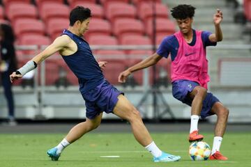 Tottenham training in Singapore today