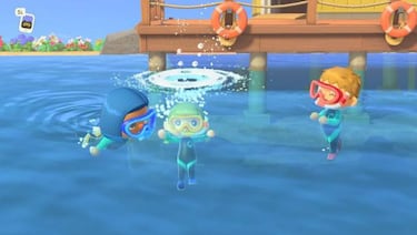 Actualización 1.3.0 de verano en Animal Crossing: New Horizons; ya podemos nadar y bucear