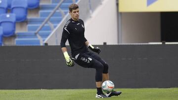 Los porteros de Las Palmas mantienen su propio grupo de trabajo