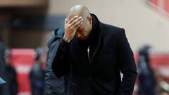 Soccer Football - Ligue 1 - AS Monaco v OGC Nice - Stade Louis II, Monaco - January 16, 2019  AS Monaco coach Thierry Henry reacts after the match     REUTERS/Eric Gaillard